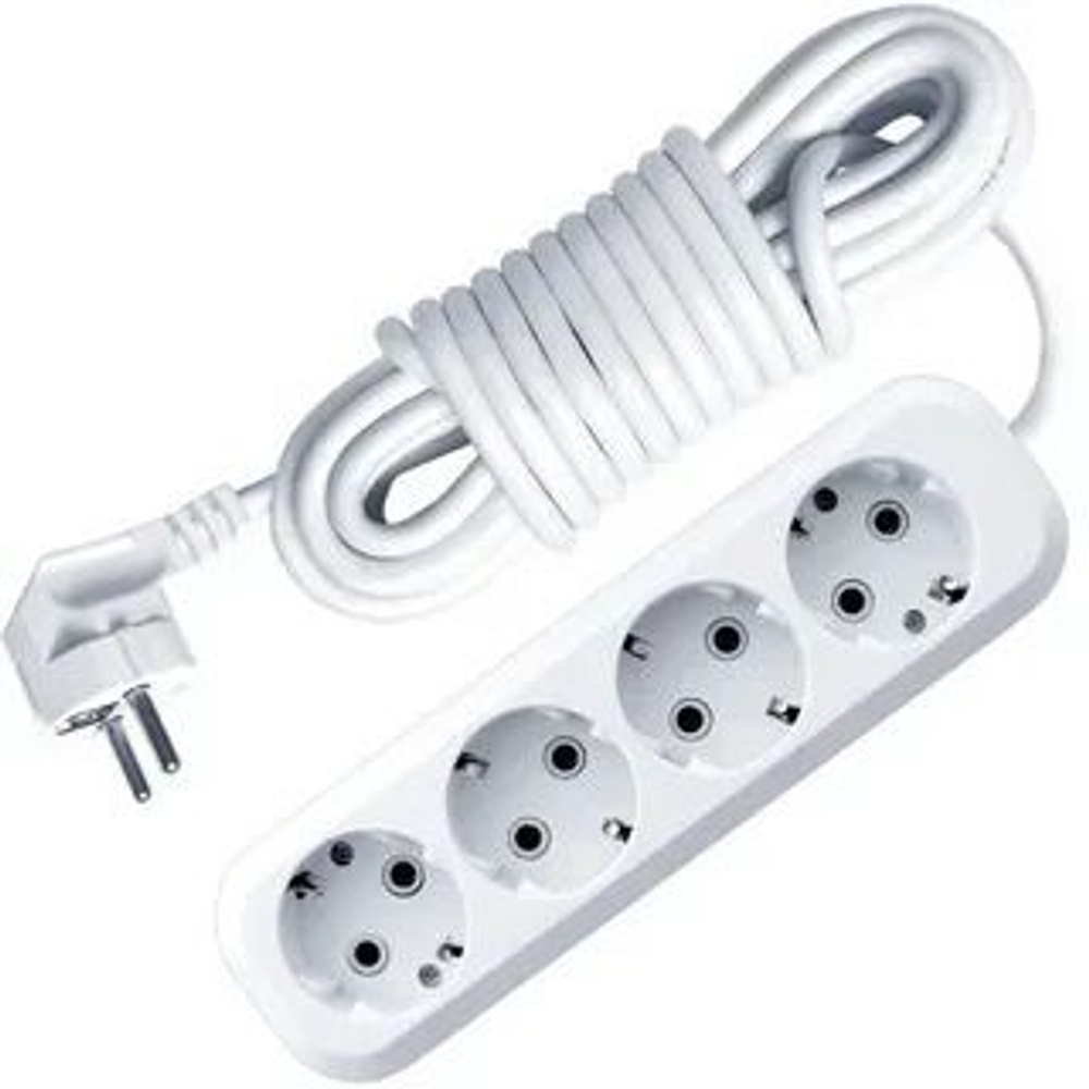 Удлинитель 4 гнезда с заземлением 5 метра 32.75.421.0405 Tplast