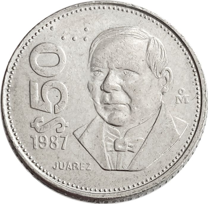 50 песо 1987 Мексика