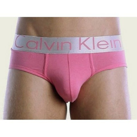 Мужские брифы розовые из модала Calvin Klein Steel Modal