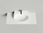 Раковина Salini ALDA WALL 02 140322M 58 из искусственного камня S-Stone, белая матовая