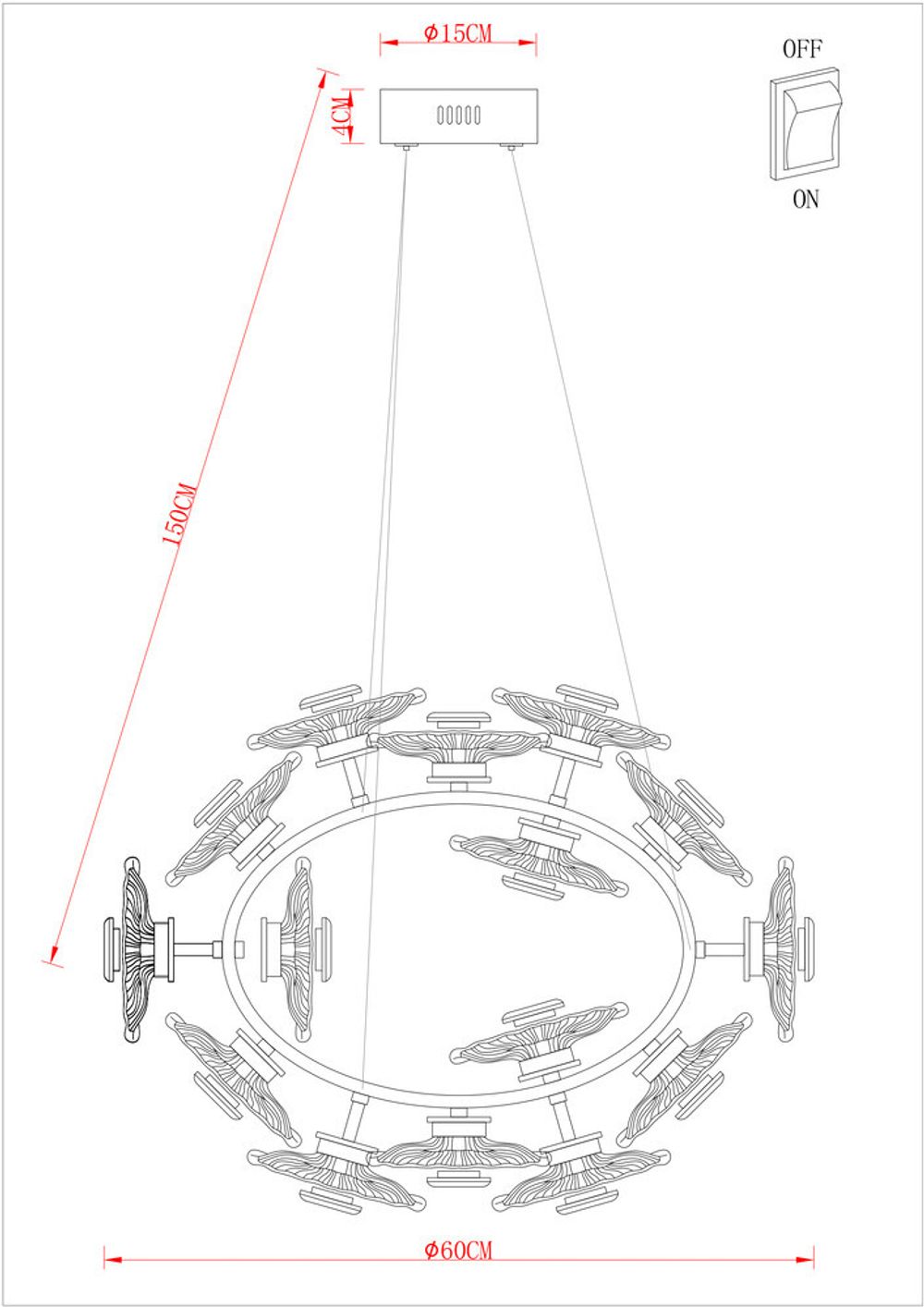 Подвесная люстра Arte Lamp