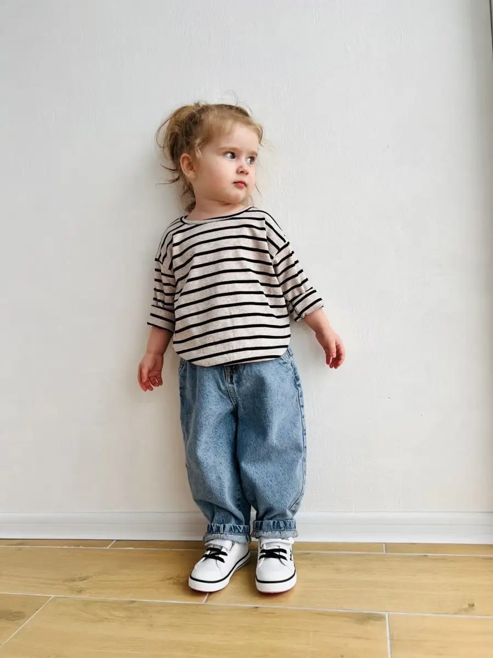 Лонгслив в полоску