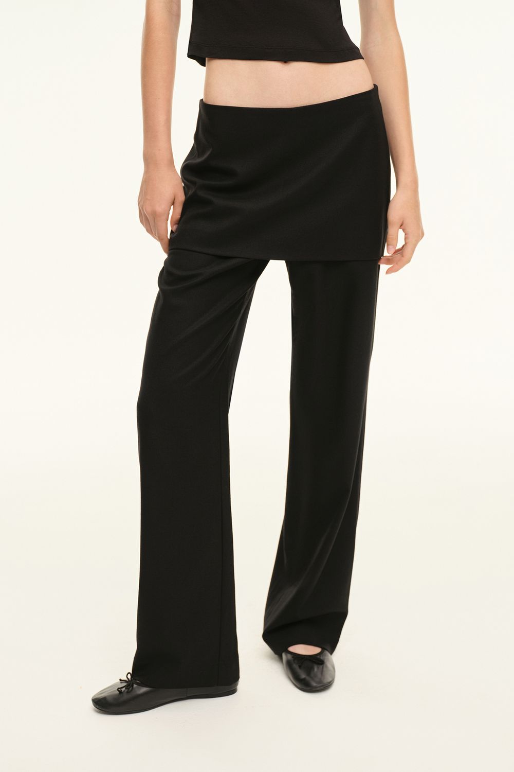 Брюки с юбкой (DualWalk), черные