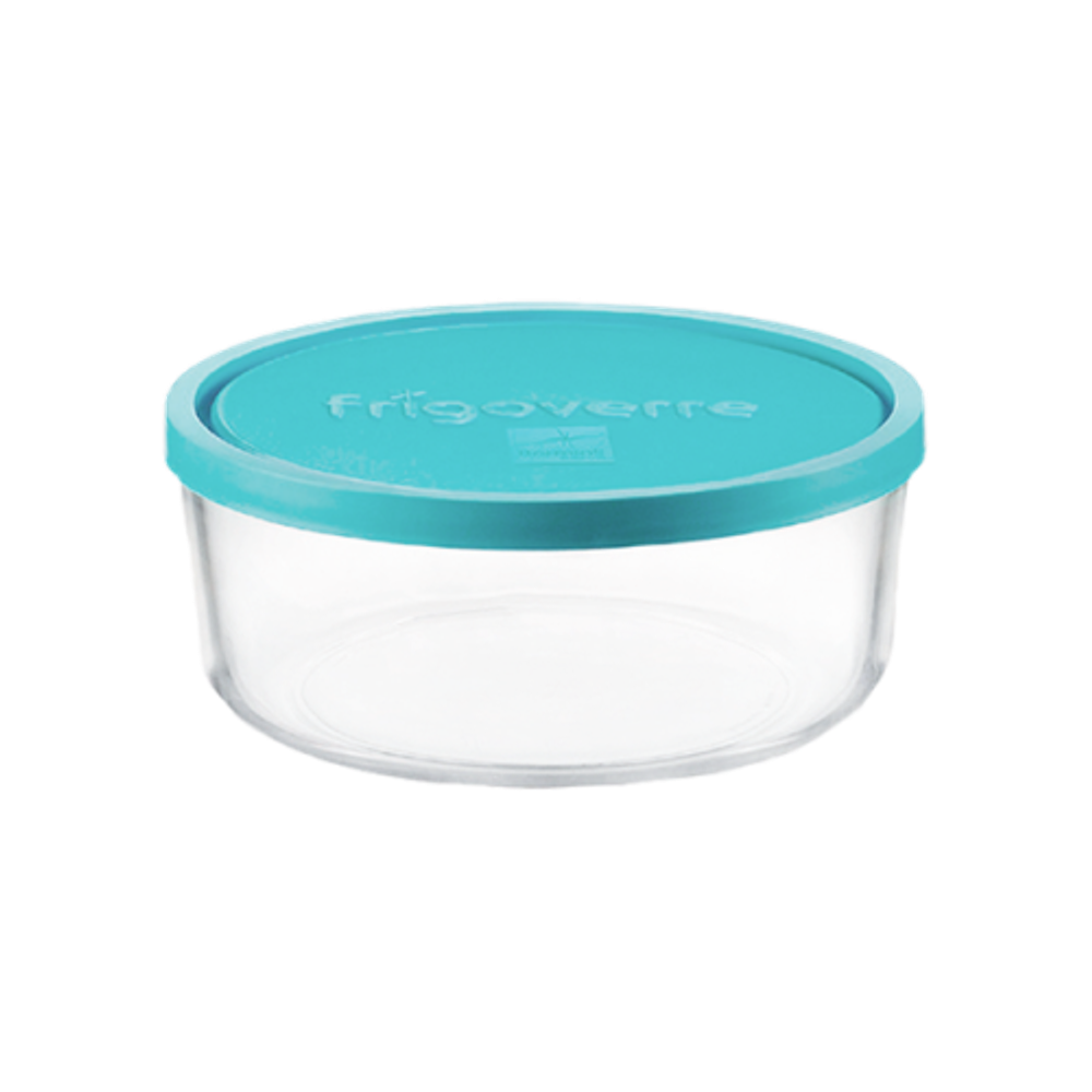 Контейнер для хранения еды Bormioli Rocco FRIGOVERRE 388440 стеклянный круглый D15 см с крышкой 900 мл | Bormioli Rocco