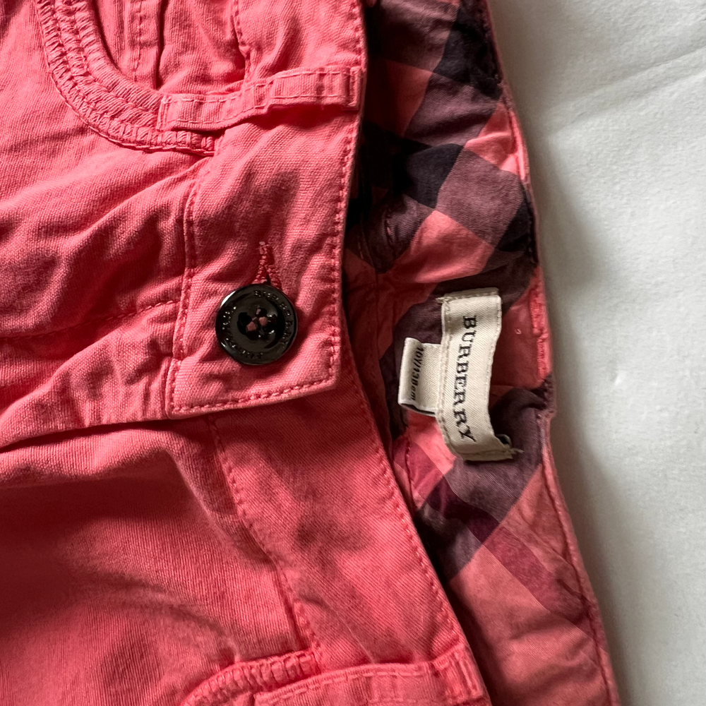 Мягкие яркие укороченные джинсы Burberry