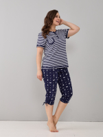 Пижама с бриджами КД-61/морская