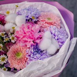 109. Сиреневый дофаминовый букет