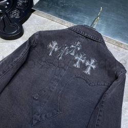Джинсовая рубашка Chrome Hearts