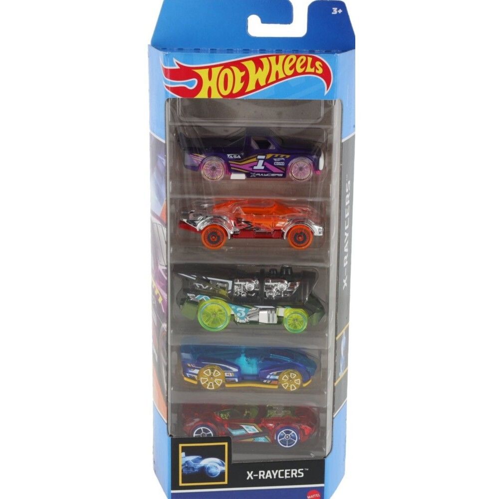 Hot Wheels - Маленькие машинки X-Raycers 5 шт HTV41 / артикул   01806 HTV41  / GTIN 074299018060