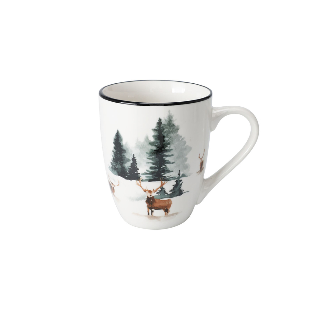 Кружка из костяного фарфора 320 мл на выбор 3 дизайна