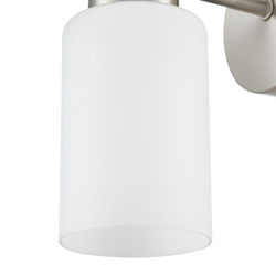8099/1W COMFI LN26 105 никель/белый металл/стекло Бра Е14 1*40W 220V MAVE