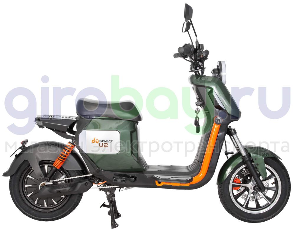 Электроскутер WENBOX U2 1500W (60V/45Ah) - Зелёный фото №7