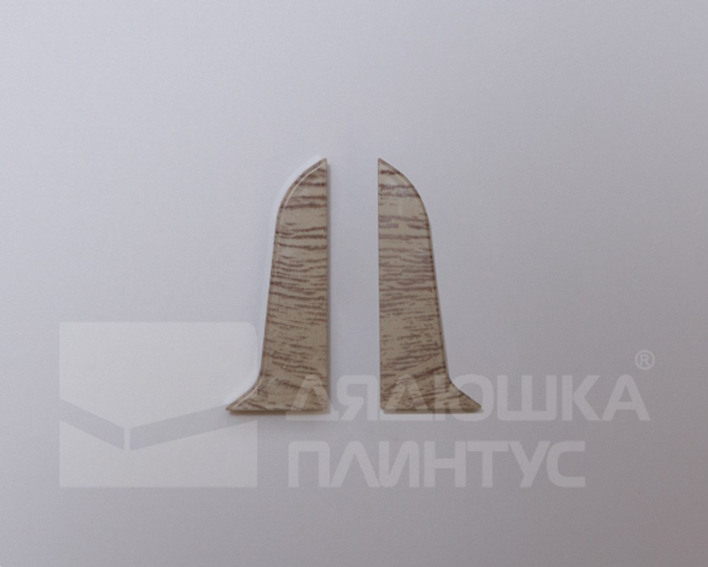 Заглушка для плинтуса ПВХ 58мм 2шт/уп 5813