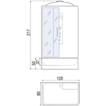 Душевая кабина River Vitim 120x80 ТН 10000003205 с поддоном