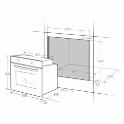 Электрический духовой шкаф Midea MO 68100 GB