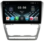 Магнитола для Skoda Octavia A5 2004-2013 (рамка серебро) - FarCar DX005M монитор 10.36" IPS на Android 13, 4+64Гб, CarPlay