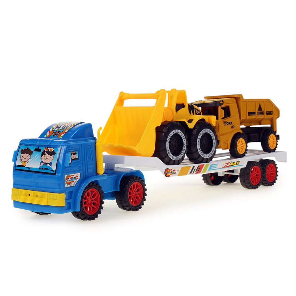 Автовоз ин. 44см +2спецтехники, ПК 056-34