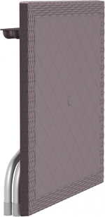 Стол пластиковый плетеный Siesta Contract Forza Rattan 80, коричневый