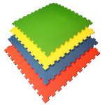 Покрытие для детских игровых зон (1 плита 100x100x1,2 см, 1кв.м./уп) с кромками