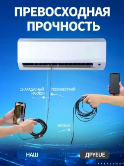 эндоскоп автомобильный, диаметр 7,9 mm,С 8 регулируемыми светодиодными лампами, камера 1920 HD, 5 метра полужёсткого кабеля, подходит для iOS и Android ,эндоскоп для смартфона с подсветкой