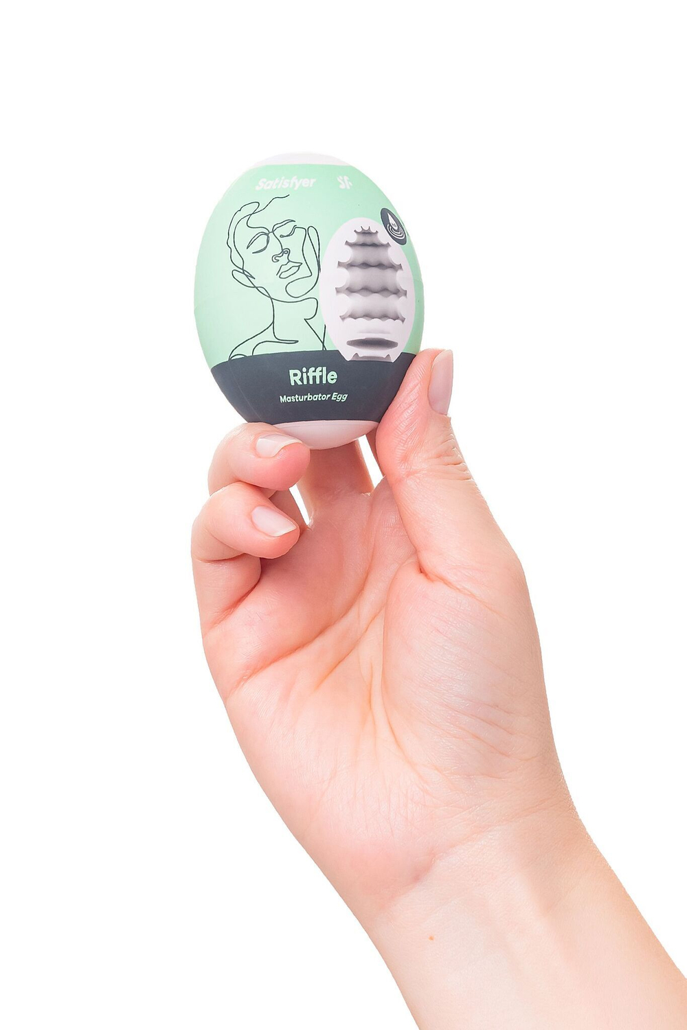 Мастурбатор-яйцо Satisfyer Riffle Mini Masturbator (Цвет: белый)