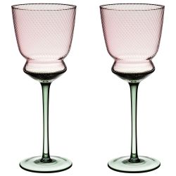 НАБОР БОКАЛОВ ДЛЯ ВИНА "TWIST & SHINE" GREEN, 2 ШТ/380 МЛ