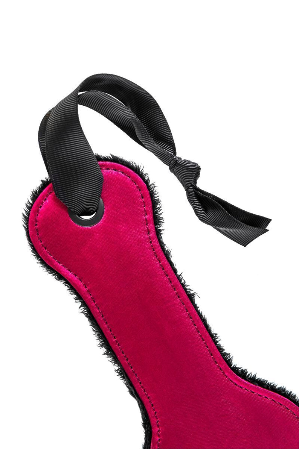 Двусторонняя шлепалка Anonymo - 37 см. (Цвет: малиновый с чёрным)