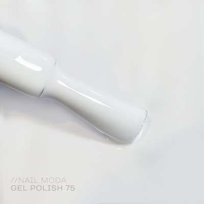 Nail Moda Гель-лак 75 белый, 10мл