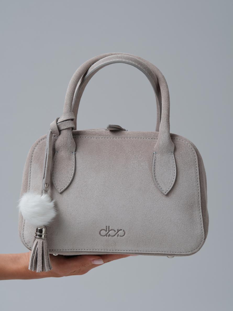 Замшевая сумка Polly DBR 31348 каменный
