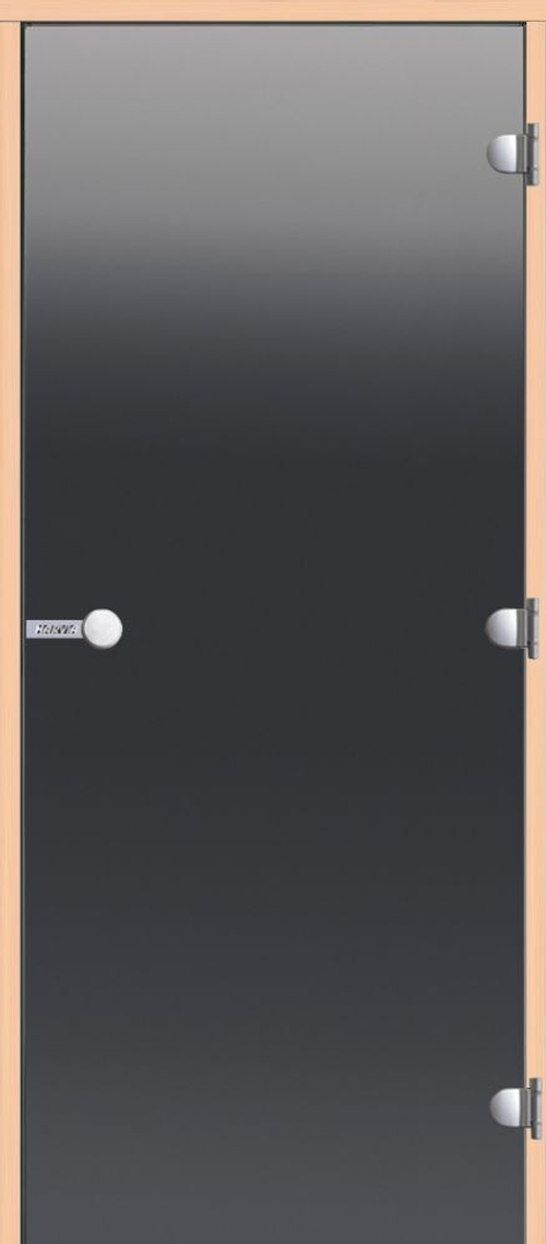 HARVIA Двери стеклянные 9/21 коробка ольха, серая D92102L