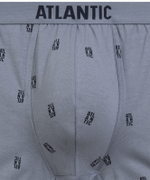 Мужские трусы шорты Atlantic, набор из 3 шт., хлопок, деним + темно-синие + темно-серые, 3MH-227