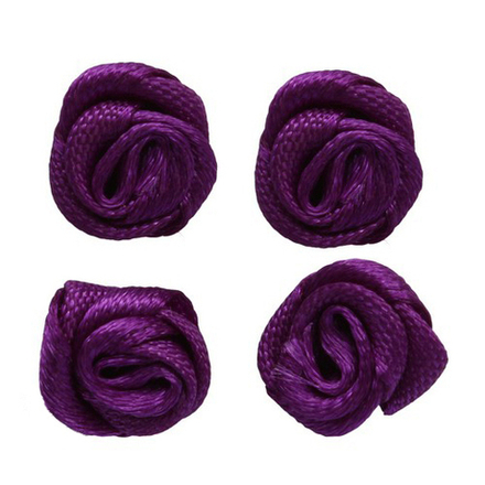 К-9082 Цветок пришивной 1,1см, цв.сливовый