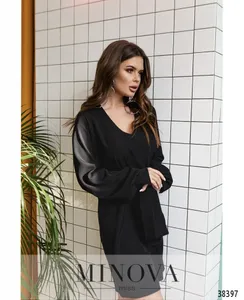 Платье 3139-черный Minova