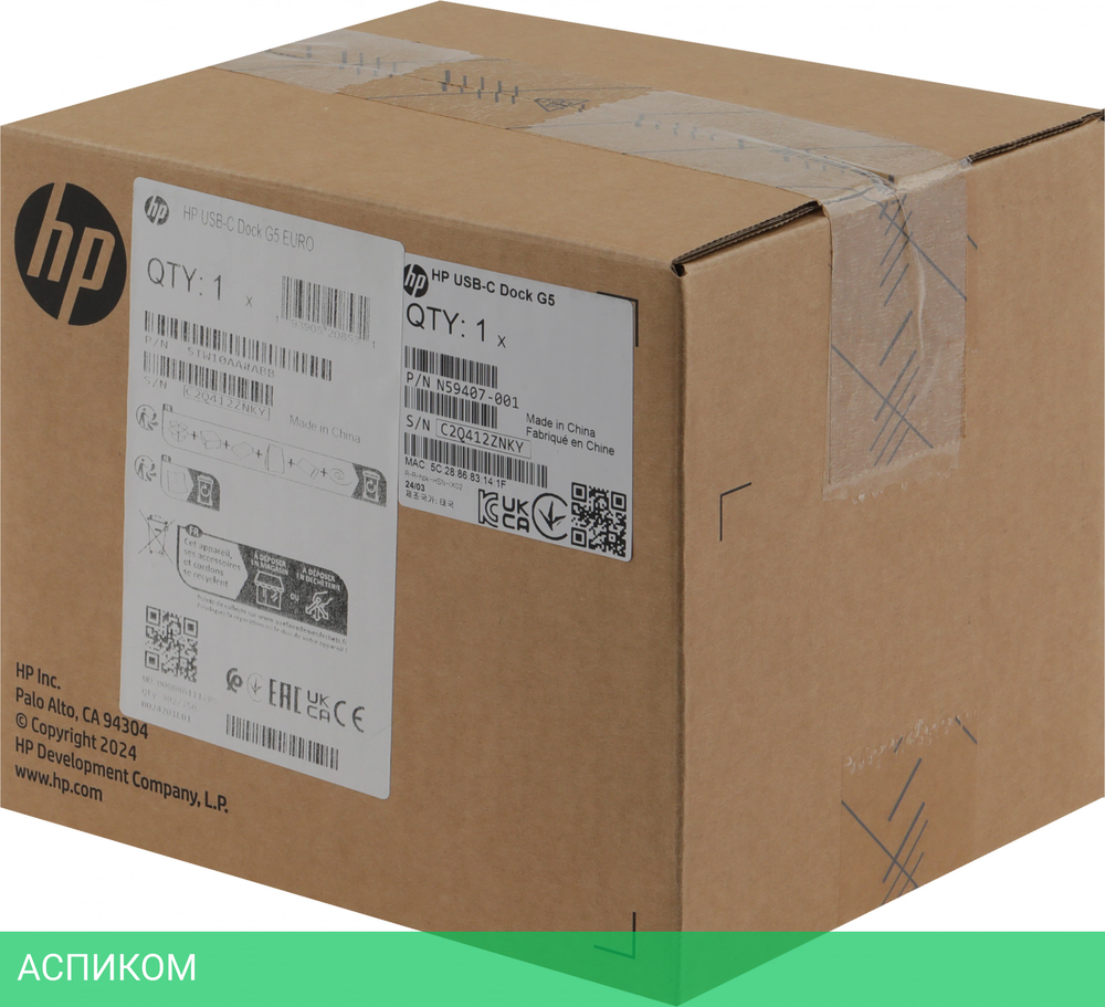 Док-станция HP USB-C G5 (5TW10AA)