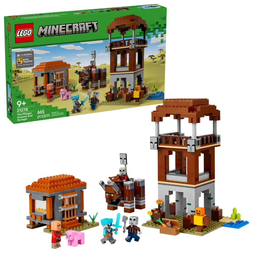 Конструктор LEGO Minecraft 21278 Форпост мародеров и опустошителей