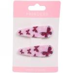 Зажимы для волос детские 2шт «Happy smile», бабочки, микс 6 цветов, 5,5*1,5см