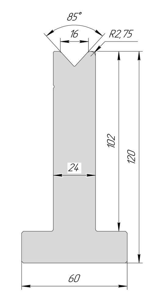 T-матрица AT 3097 85° V16 H120