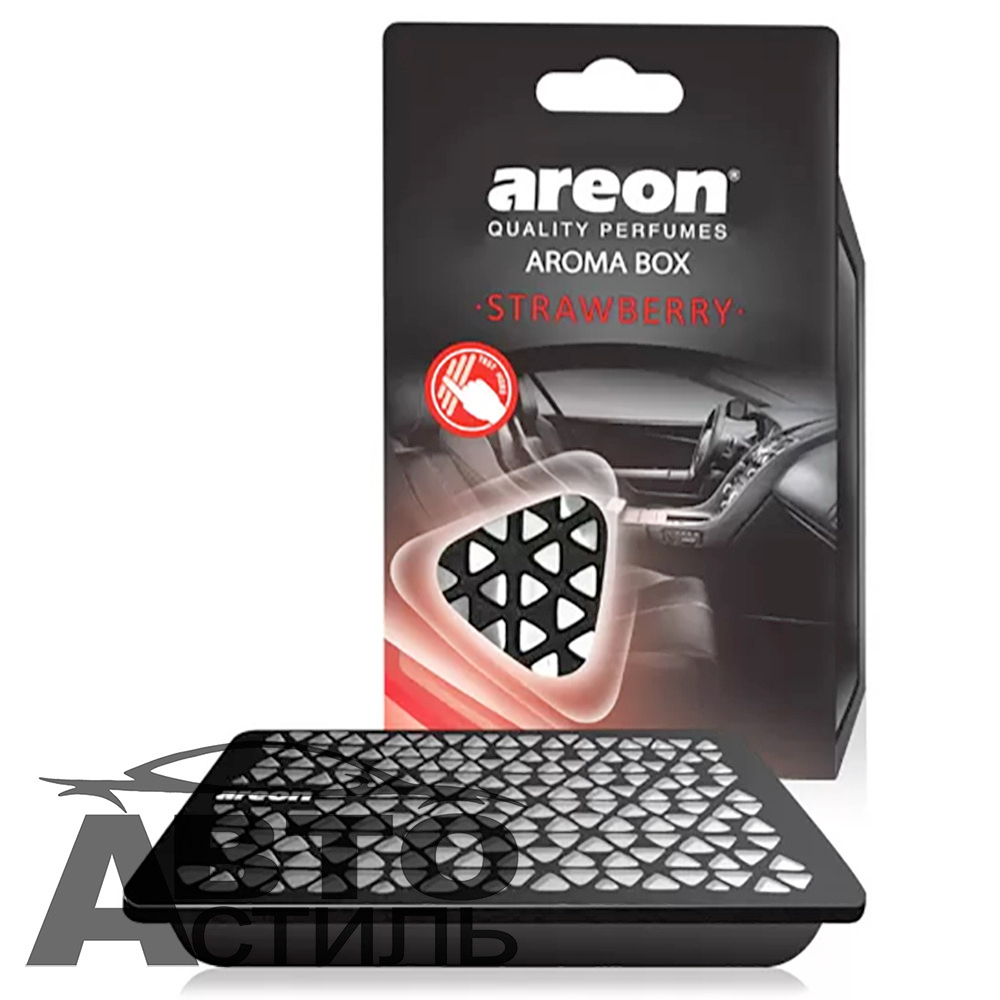 Ароматизатор в банке под сидение AREON  AROMA BOX  - Strawberry\Клубника