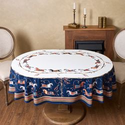 СКАТЕРТЬ ОВАЛЬНАЯ "PASSAGE"140Х180СМ ,БЕЛЫЙ, 100% ХЛОПОК,ТВИЛ, ПРОПИТКА