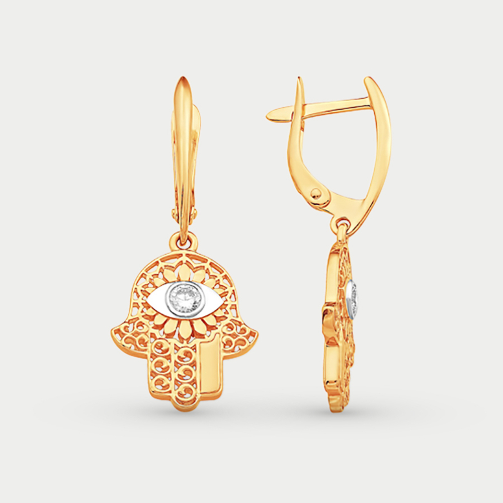 Серьги золотые