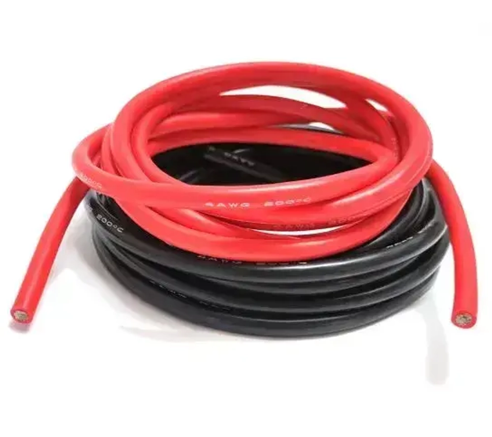 Провод силиконовый 4AWG 25мм КРАСНЫЙ 1м