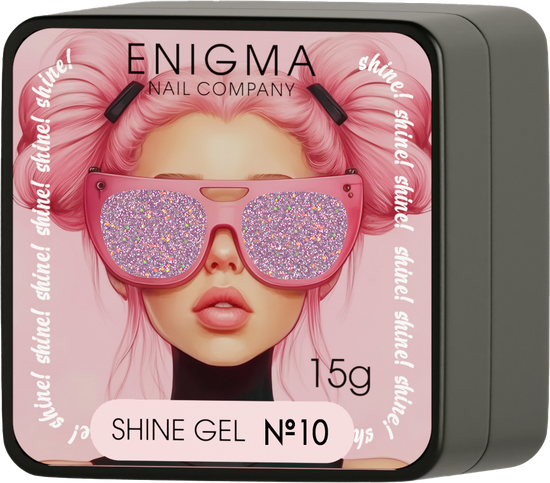 Гель для наращивания ENIGMA Shine gel 10 15g.