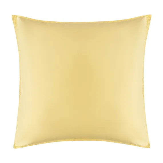 Набор наволочек из стираного перкаля светло-желтого цвета из коллекции essential, 70х70 см