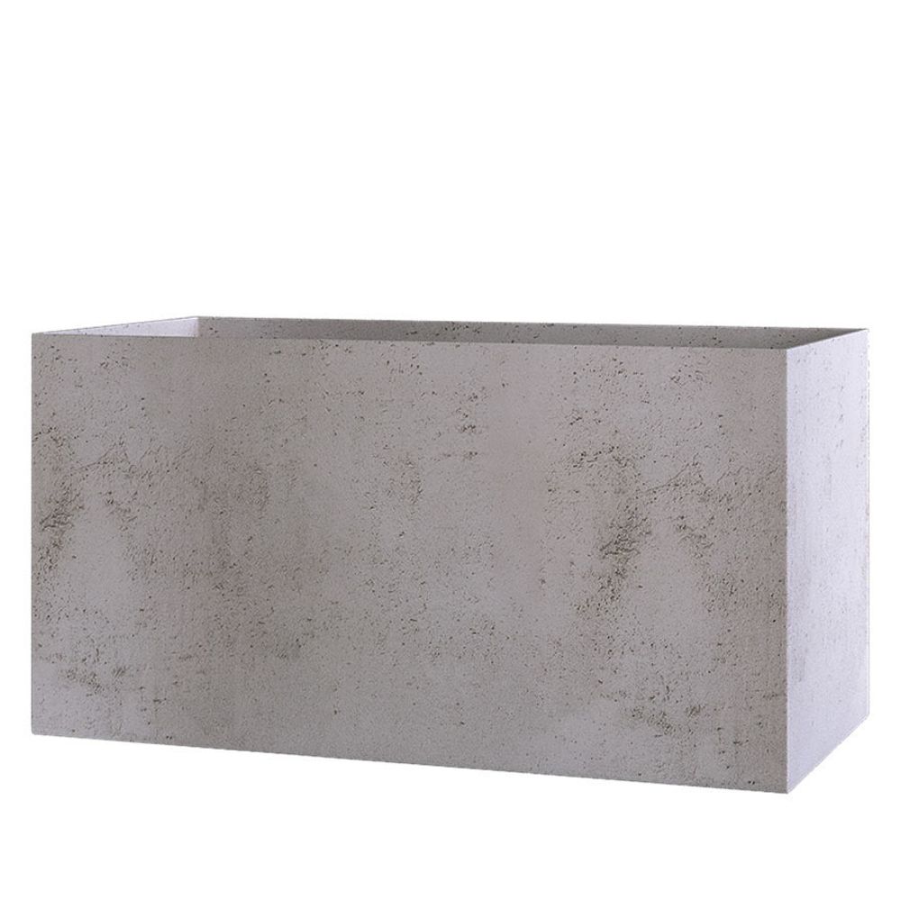 Кашпо BALCONY CONCRETE WHITE 80x20x20
