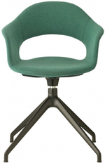 Кресло офисное с обивкой Scab Design Lady B Pop, черный, зеленый