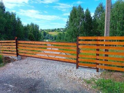 Ворота на въезде в Северную часть «Усадьба Романово» оборудованы дополнительными модулями