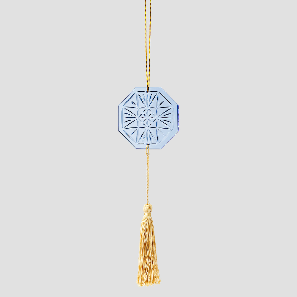 Набор из 3 хрустальных елочных игрушек Farforite «Звонко» в подарочной коробке