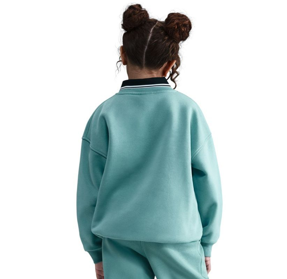 Детская теннисная куртка Nike Kids Sportswear Club Fleece Oversized - cannon/cannon/white