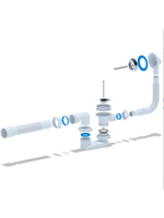 Обвязка д/ванны АНИ Варяг 1.1/2"х40 с вып. и пер. плоск. с гибк. трубой 50 АНИ C6055