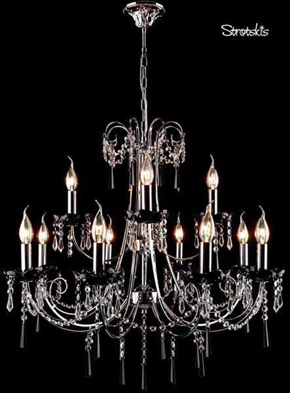 Люстра 2026/8+4 хром